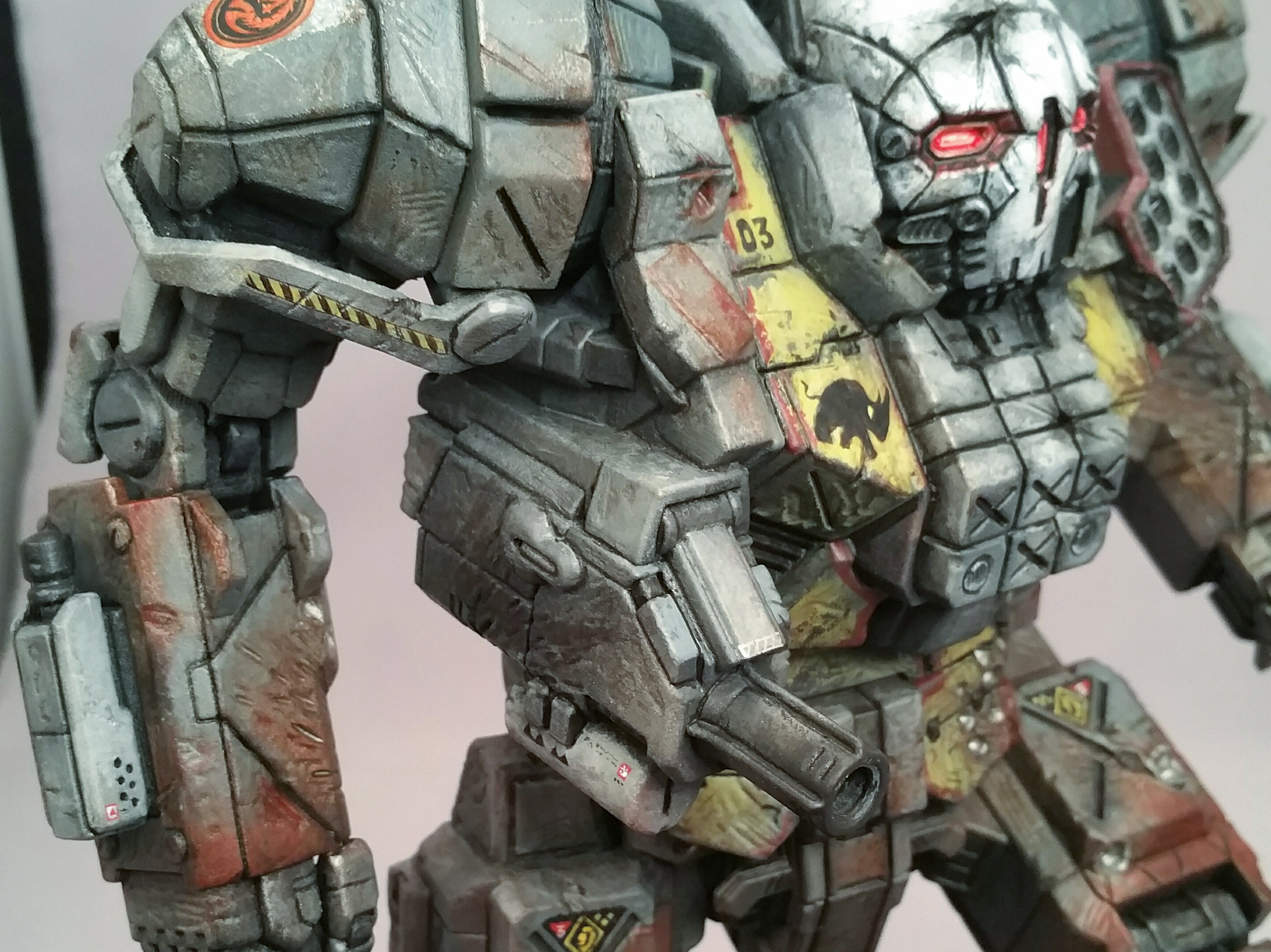 Iron Wind Metals Assault Lance BattleMech Miniatures – Atlas, Cyclops, Hunchback, Vindicator Set